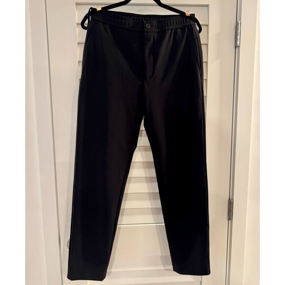 Theory Mens Mayer Drawstring Precision Ponte Pants (Black, Slim Fit, Size 30) - Picture 1 of 4